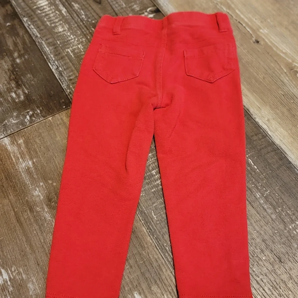 Garanimals Red Jeans Straight Cut Bottoms - Picture 5 of 7